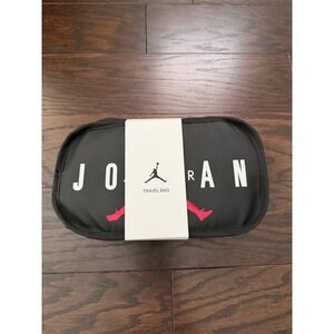 Jordan Jumpman Travel Bag Black White Red Toiletry Pouch 9A0473-F66 NEW